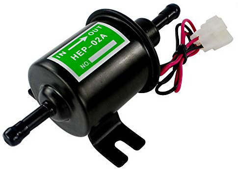 Seprendi Bomba de combustible eléctrica universal de 12 V de alta resistencia, bomba de combustible en línea, bomba de transferencia de gasolina, 12 voltios HEP-02A