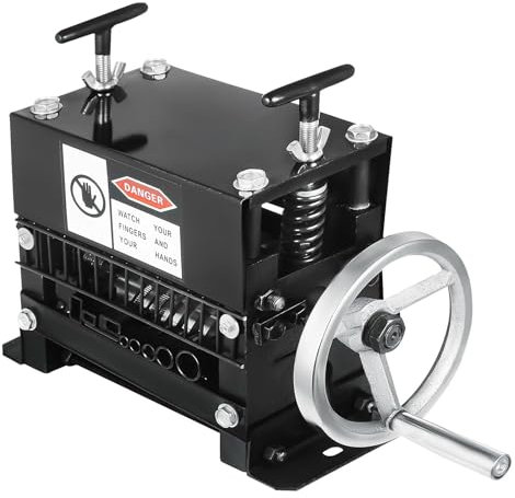 CYTBEK Máquina peladora de Cables, Máquina peladora de Cables, Herramienta peladora Manual de manivela, Reciclador de Cables de Cobre de 1-20 mm con 7 Cuchillas para Reciclaje de chatarra de Cobre