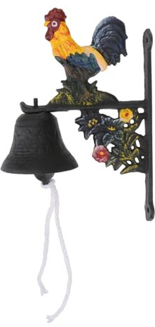 CIMAXIC Vintage Türklingel Antik Eisen Wandglocke Kreative Form Wandmontage Natürliche Schönheit Rustikaler Stil Veranda Garten Türschmuck