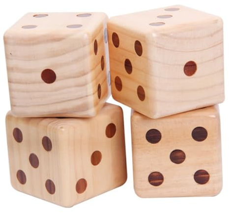 SUPVOX 1pezzi Dadi Legno Grandi Per Gioco Dadi Da Gioco Decorativi Per Intrattenimento Giocattolo Per Casa Scuola Bar Pub Ktv
