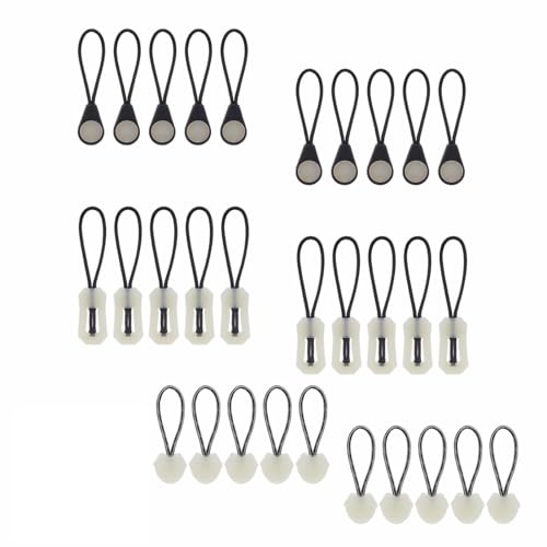 30 piezas Cremallera Luminosas Tiradores de Cremalleras Luminoso Zipper Accesorios Visibles Nocturnos para Mochilas Tienda de Campamento Manteles Bolso
