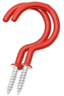 1 st campingtältspik, fast skruv for tak, spikkrok, repspänne, tillbehör(Red)