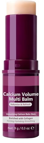 Calcium Volume Multi Balm, Calcium Balm Stick for Anti-aging, Wrinkles, Hydrating and Firming Skin, Korean Collagen Moisturing Stick for Face, Eyes & Neck (1PCS)