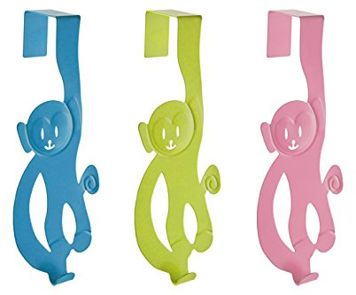 Premier Housewares Monkey Türgarderobe aus Eisen, Sortiert, 8x8x22 cm