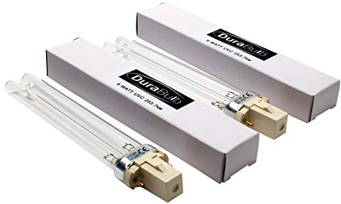 DuraBulb Twin Pack Replacement 9W UV (Ultra Violet) Bulb Lamp for Pond UVC Filters & Clarifiers