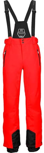 Killtec Mens funktionella byxor med avtagbara axelremmar, kantskydd och vindskydd - nosh, orange, XL, 30920-000