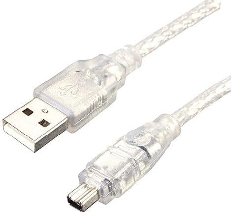 Cavo da USB a Firewire IEEE 1394, da USB maschio a 4 pin a Firewire IEEE 1394 iLink, cavo adattatore solo per DCR-TRV75E DV, cavo convertitore Firewire USB da 1.5 m