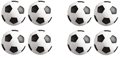 Palline da Calcio Balilla Biliardino 29 mm Calcetto Mini Pezzi di Ricambio Gioco Bianco Nero Tavola Bambini Palle Tavolo Adulti Calciobalilla Accessorio Aste Professionali Plastica 29 mm