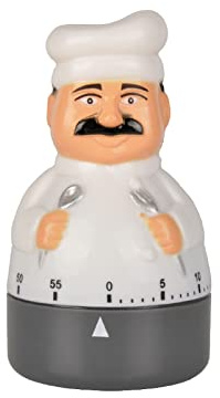 NInE-ROnG Temporizador de Cocina, Temporizador de Cuenta atrás, Temporizador mecánico, Temporizador de 60 Minutos, Reloj Despertador con Forma de Cocina, Apto para niños y Ancianos, Uso para cocinar