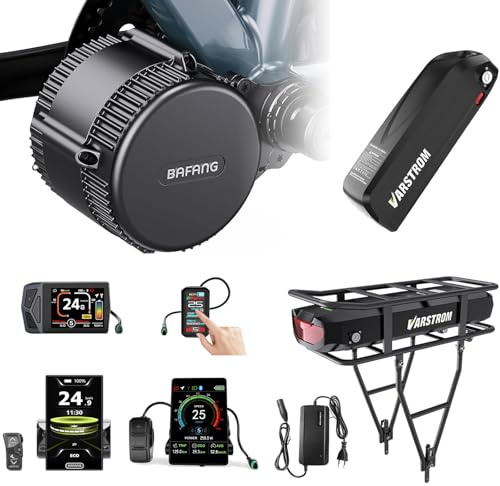 BAFANG 48V 36V BBS01B BBS02B BBS-HD Kit Moteur Pedalier avec Batterie Opt | et Écran LCD, Kit de Conversion Moteur Central pour Vélo de Montagne, Route, Banlieue avec BB 68-73MM