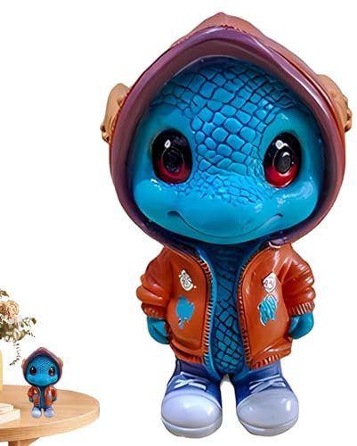 Coole Drachenfiguren - Dragon Ornaments -Dinosaurier-Elf-Skulptur aus Kunstharz,Entzückende Halloween-Ornamente, handgefertigte Drachenstatuen für Schreibtisch-, Haus- und Gartendekorationen