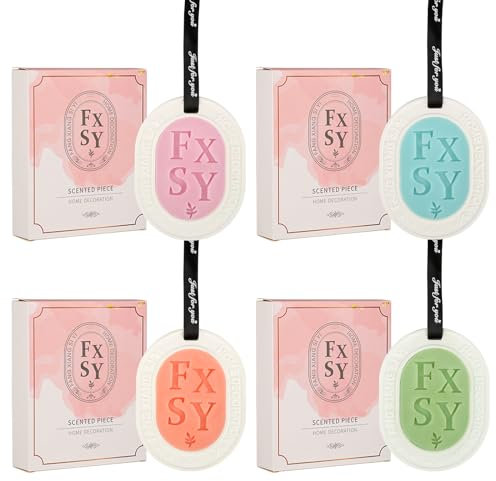 4 Stück Schrankduft, Duftsäckchen Schrank, Duft für Kleiderschrank, Auto Duft Frischer mit Aufhängeseil, Duftsäckchen Kleiderschrank für Schubladen, Schränke, Autos, 4 Düfte