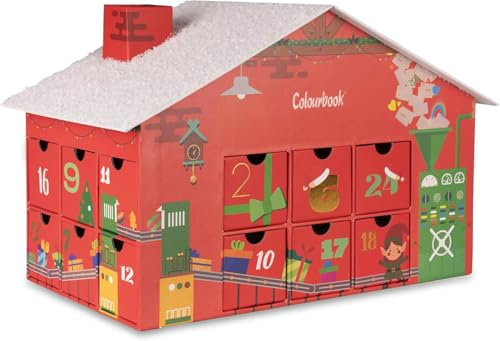 Adventskalender Colourbook Weihnachten 2025 Weihnachtsbaum Überraschungen Schreibwaren