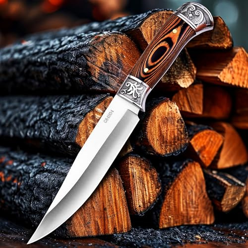 MAQSON Hunting Knife Jagd Messer Jagdmesser Messer Outdoor Edelstahl Rostfrei Camping 4228