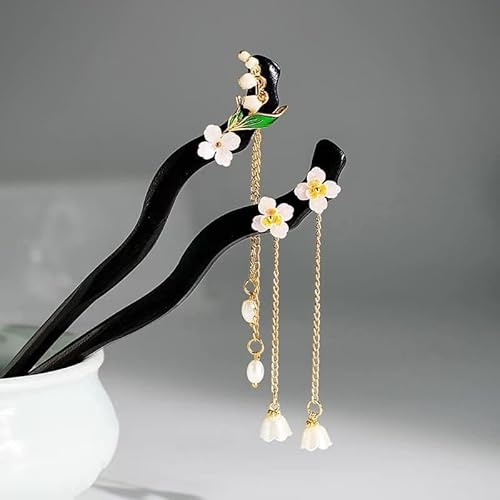 Palillos de pelo clásicos japoneses y chinos, horquillas de madera y accesorios para moños de mujer y horquillas para peinar el cabello