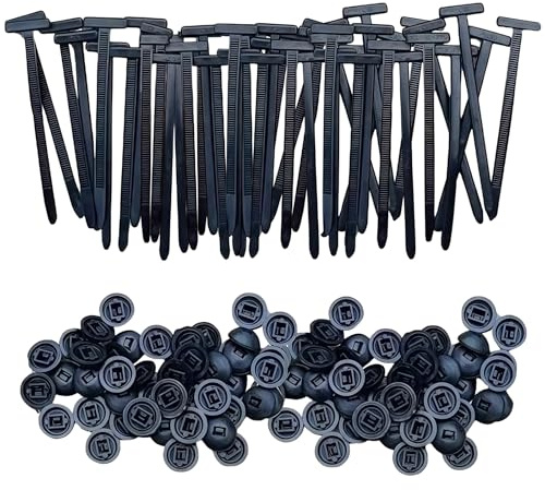 Lot de 100 serre-câbles universels en nylon à boucle, clips de faisceau de câbles de voiture, attaches zip robustes auto-bloquantes, outil d'attaches de câbles en plastique polyvalent pour réparation