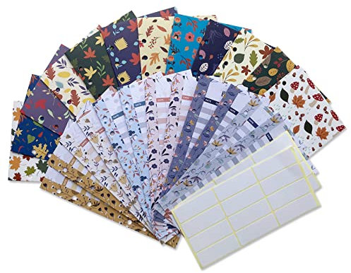 12-teiliges Budget-Umschläge-Set mit Aufklebern, Ordner, Geldbeutel, Geldaufbewahrung, Tasche, Budget-Planer mit Geldumschlägen, Geldfächern, Etiketten, Aufklebern, Budget-Ordner