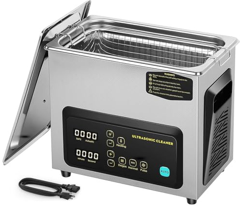 Lxwyq 3L Ultrasonic Parts Cleaner Machine, AUTO Ultrasonic Machine, Professional Upgrade Designed Ultra Sonic for Cleaning Eyeglass Main Board Electronic Parts Carb
