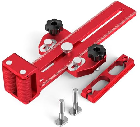Precisions Gabarit de scie de table fin déchiré pour scie de table avec fente en T de 1,9 cm x 0,95 cm et systèmes de mesure