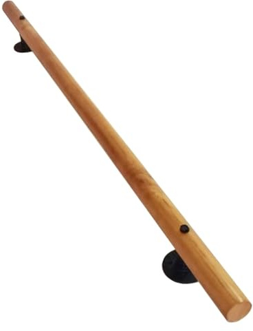 Pasamanos de escalera for ancianos y niños contra la pared maciza for interiores for el hogar Pasamanos de madera redondos for pasillo(30cm)