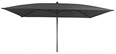 Doppler Absolut wasserdichter Gartenschirm Waterproof 225x120 ohne Volant, UV-Schutz 80, Farbe anthrazit