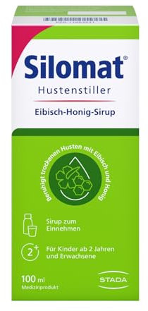 SILOMAT Hustenstiller Eibisch-Honig-Sirup, pflanzlich gegen Reizhusten, für Erwachsene und Kinder ab 2 Jahren