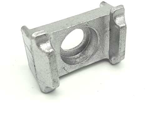 20x Aluminium Bock Zaun Natur Doppelstabmattenzaun Zaunzubehör Zaunpfosten Zubehör Zaun Pfostenzubehör Halter Befestigung Auflagebock Norm Natur