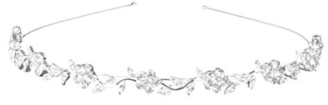 Perfeclan Hochzeit Braut Haarreifen, Hochzeit Tiara, Braut Kopfschmuck, Glitzer Haarschmuck Haarreif, Kristall Hochzeit Haarband Stirnband Tiara Kopfschmuck für Hochzeit, Proms, Parteien