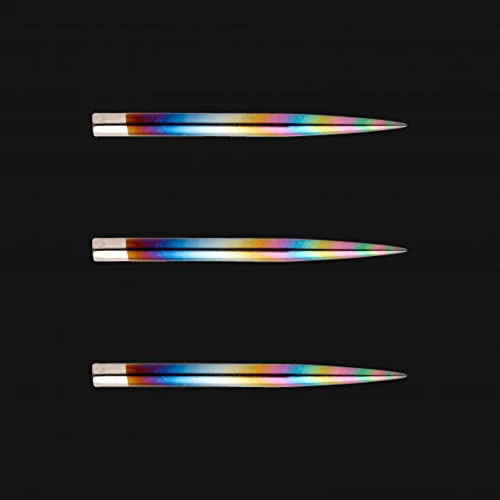 WINMAU Arcobaleno Steeltip Dart Punti - 1 Set per Confezione (3 Punti in Totale)