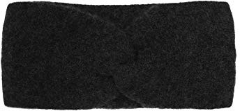 Zwillingsherz Stirnband aus 100% Kaschmir - Hochwertiges Grobstrick-Kopfband im Uni Design für Damen Frauen Mädchen - Wolle - Ohrenschutz - Haarband - warm und weich für Frühjahr Herbst und Winter