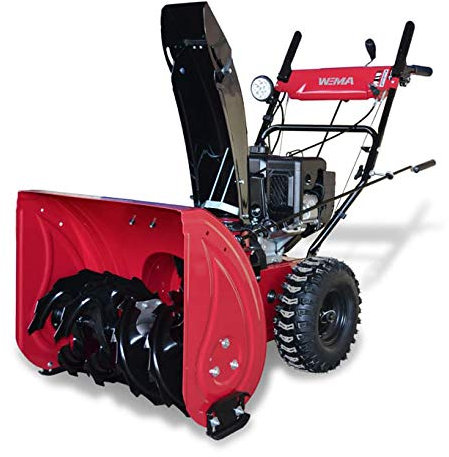 Weima WWS0724BE Fraise à neige à 2 niveaux 7 CV 61 cm Largeur de projection 12 m Poignée chauffante LED 6 vitesses