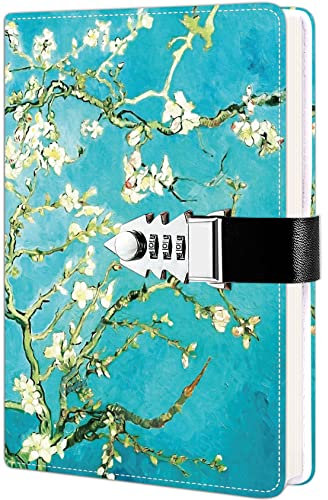 Tagebuch für Mädchen, tagebuch mit schloss, gute Geschenke für Mädchen und Kinder, Kunstleder-Reisetagebuch, süßes geheimes Notizbuch A5 Zeilen (21,6 x 15 cm)