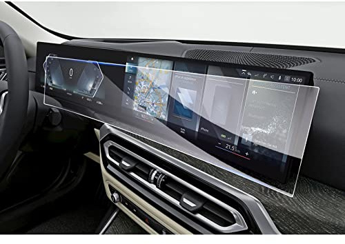 GAFAT Compatibile con BMW i3 i4 i5 i7 iX X5 X6 X7 XM iDrive 8 2022 2023 2024 Pellicola Protettiva, Pellicola in Vetro Temperato per iDrive 8 Navigation + Cockpit, Antiurto, 9H Anti Graffio