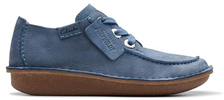 Clarks Funny DreamOxford para Hombre, Nubuck Azul, 38 EU