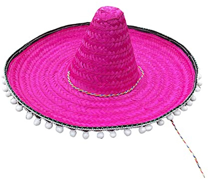 goodluxx Mini Mexikaner Sombrero Hut Stroh Sombrero Hut Fiest Hut Sombrero Partyhut Mexikaner Hut Fiest Partyhut Mexikaner Party Mexikaner Sombrero Hut Hot Pink