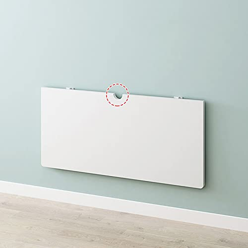 KAZUP An der Wand montierter Klapptisch, platzsparender schwimmender Klapptisch, Wandmontage, Klapptisch, Massivholz, Wandmontage, Klapptische für Zuhause, Büro, Waschküche (Größe: 80 x 50 cm/31,5