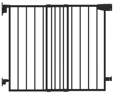 TULANO Guardian 1.0 Treppenschutzgitter - Türschutzgitter - Kindergitter | undegitter - Gitter Haustier - Close N Stop - Beidseitig Schwenkbar - 70-104cm - Einhand Bedienung - Metall - Weiß