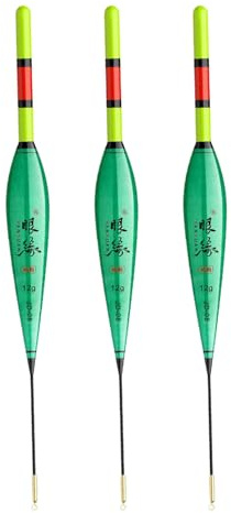 Ailan 3x Angelzubehör LED Schwimmer Verbessern Sie den Angelerfolg mit gut sichtbarem LED Schwimmer und verfügen über zwei Farbmodi, 12g Schwimmfähigkeit, Drei Farbwechsel