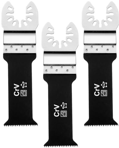 PAYA 3-teilige oszillierende Multitool Sägeblätter speziell für Holz & PVC - Hochleistungsklingen mit 32mm Blattbreite - Ideal für präzise Schnitte in Weichholz, Hartholz und PVC-Platten HP86-1
