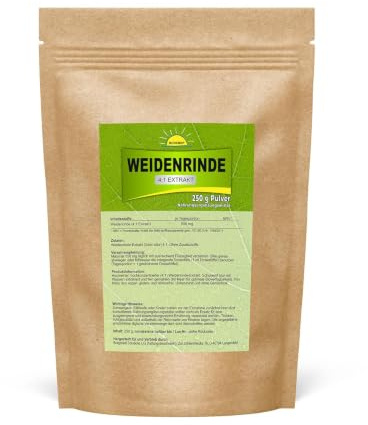 Weidenrinde Extrakt 4:1, ohne Zusatzstoffe, 250 g Pulver, frei dosierbar