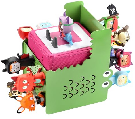 Xozoyo Krokodilform Metall Magnetregal für Toniebox bis 35 Tonie Figuren | Platzsparend & ordentlich, Starker Magnet, rutschfest, Schnelle bohrfreie Montage, Abgerundete Kanten, kindersicher