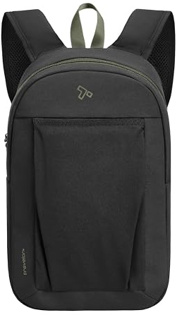 Travelon Zaino antifurto The Voyages piccolo con tasca XL per bottiglia d'acqua, nero, 8 W x 14 H x 4.5 D, Zaino Antifurto The Voyages Piccolo con Tasca Xl Bottiglia D'acqua