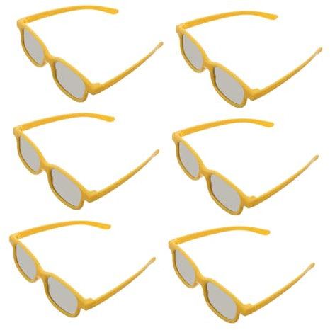 GARVALON 6pcs Glasses Cinema Boys and Girls Polarized Glasses Gaming Eyewear for Boys and Girls