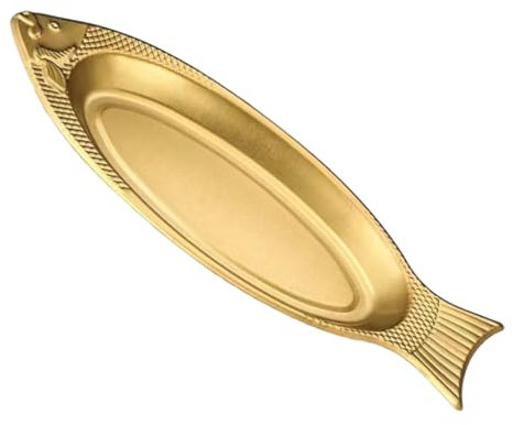 Cabilock Piatto Da Portata A Forma Di Pesce in Acciaio Inox Per Antipasti E Snack Per La Casa E Il Ristorante