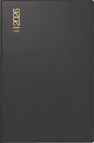 rido/idé Taschenkalender Mod. partner/Industrie I 2026 | A7, Kunststoff, schwarz