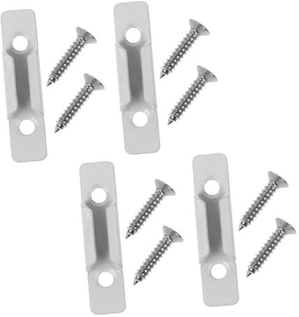 MAGICLULU 4stücke Fenstersicherheitsschlossteil Aus Zinklegierung Weißer Fensterschlossöffnerhalter Zubehör Für Schiebefensterriegel Vielseitig Einsetzbares Fensterbeschlagteil