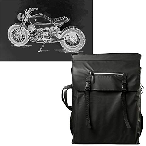 CONGRUI Tasche für Zeichenbrett, Zeichenbrett, Aufbewahrung, Dateitasche, Zeichnen, Skizzieren, Malen, Kunstbedarf (schwarz)