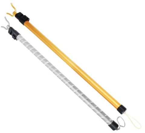 ULTECHNOVO 2pezzi Asta Appendiabiti in Materiale Resistente Asta Telescopica Per Stendere i Vestiti Comoda e Durevole Per Uso Quotidiano