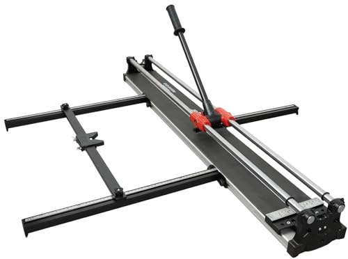 WUDLEP Coupe-carreaux manuel de 120 cm, double rail en alliage dur avec poignée ergonomique, précision guidée au laser, pour carreaux de porcelaine et céramique