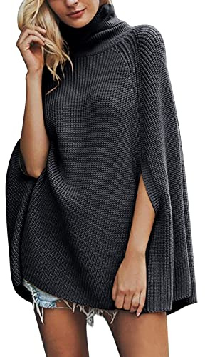 2025 Pullover Damen Cape Poncho Stil Europäischer und modischer Strickschal